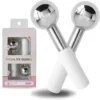 Ice Globes for Face Eyes Stainless Cool Massagers Cold Roller Cooling Globes for Puffiness Sagging Skin Facial Relaxation